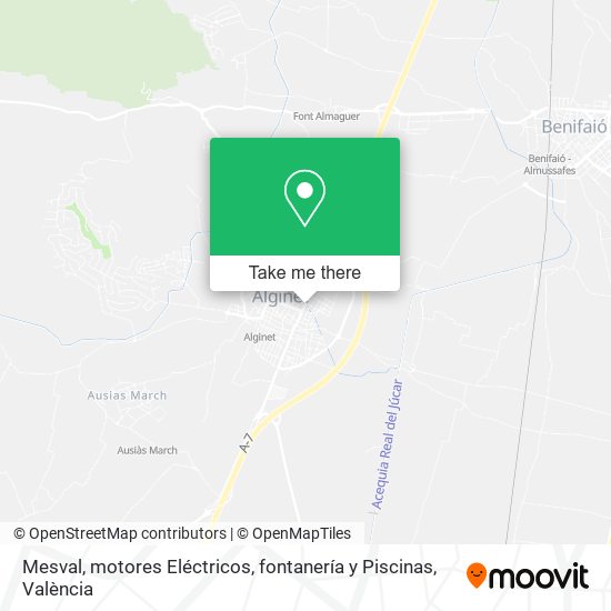 Mesval, motores Eléctricos, fontanería y Piscinas map