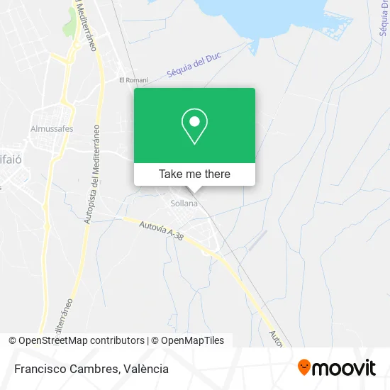 Francisco Cambres map
