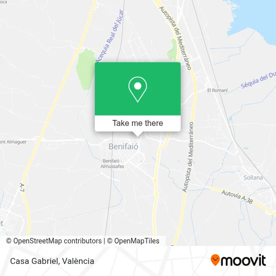 Casa Gabriel map