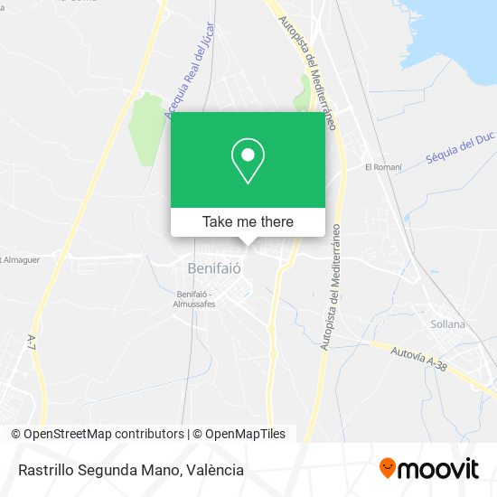 Rastrillo Segunda Mano map