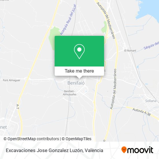 Excavaciones Jose Gonzalez Luzón map