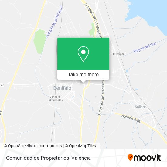 Comunidad de Propietarios map