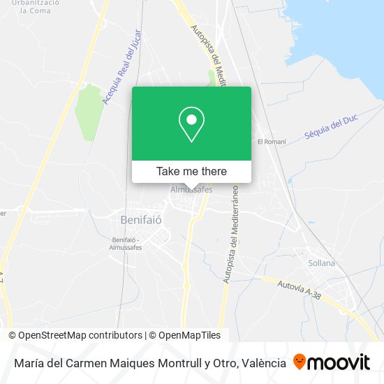 María del Carmen Maiques Montrull y Otro map