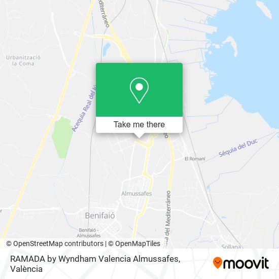 RAMADA by Wyndham Valencia Almussafes map