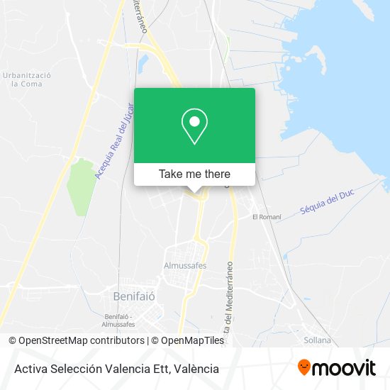 Activa Selección Valencia Ett map