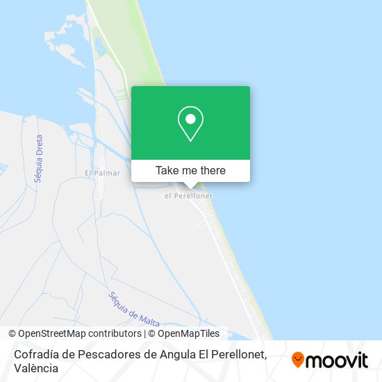 Cofradía de Pescadores de Angula El Perellonet map