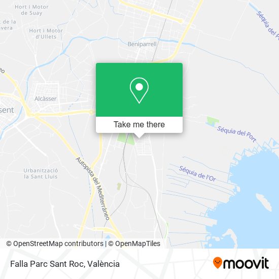 Falla Parc Sant Roc map