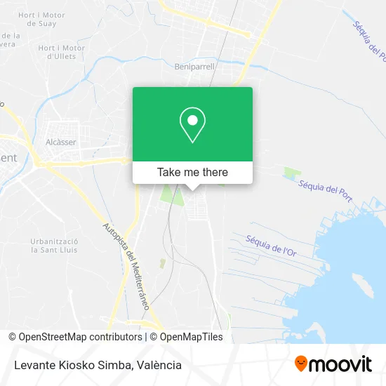Levante Kiosko Simba map