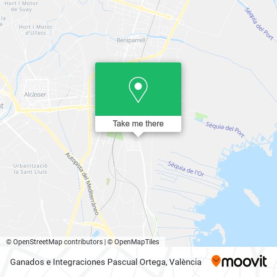 Ganados e Integraciones Pascual Ortega map