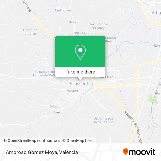Amoroso Gómez Moya map