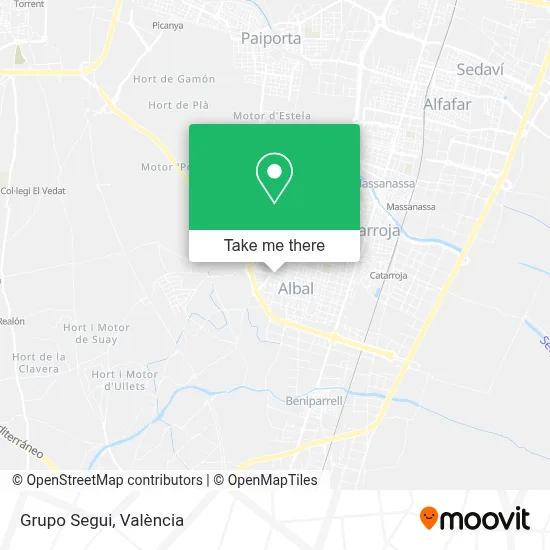 Grupo Segui map