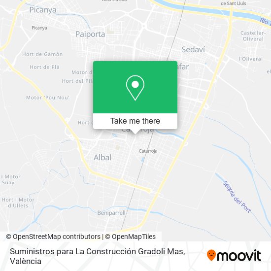 Suministros para La Construcción Gradoli Mas map