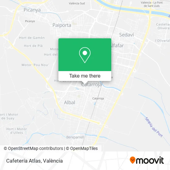 Cafetería Atlas map