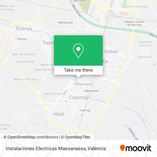 Instalaciones Electricas Massanassa map