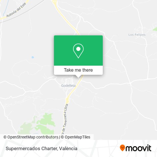Supermercados Charter map