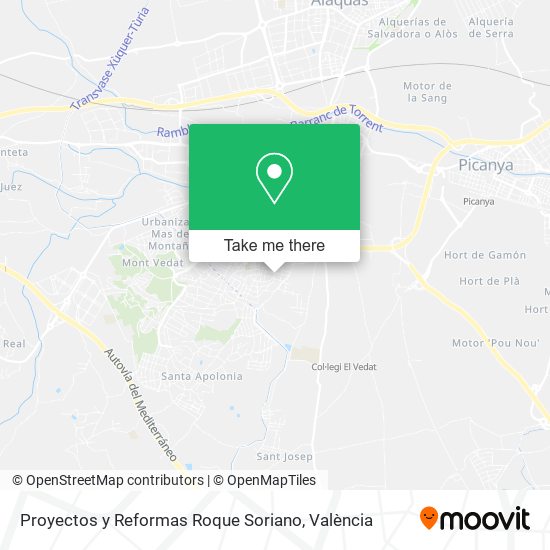 Proyectos y Reformas Roque Soriano map