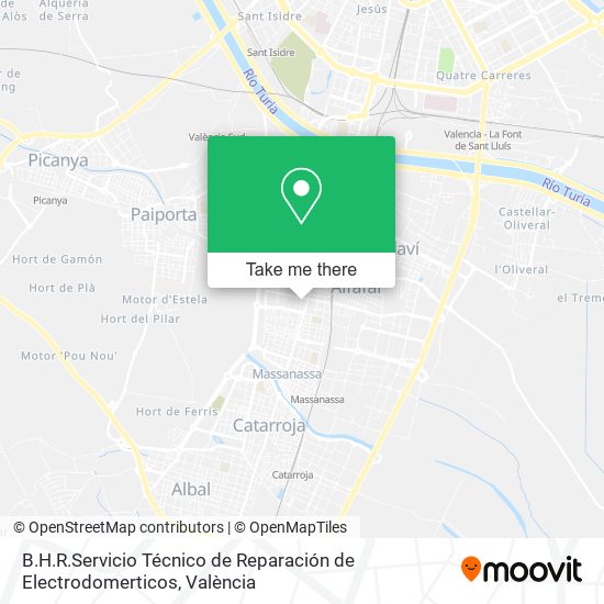 B.H.R.Servicio Técnico de Reparación de Electrodomerticos map