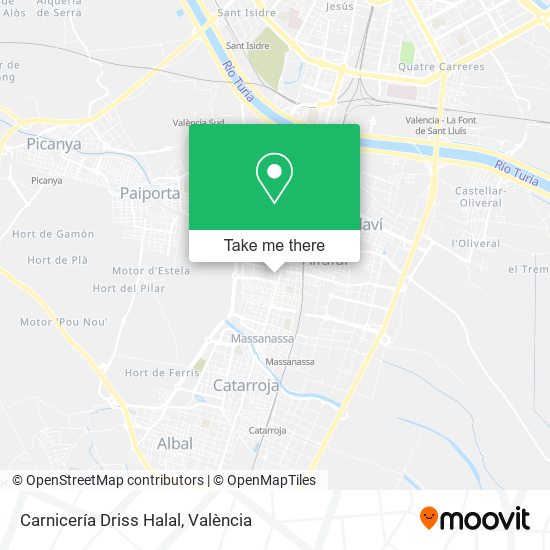Carnicería Driss Halal map