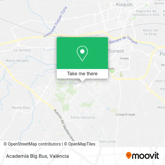 Academia Big Bus map