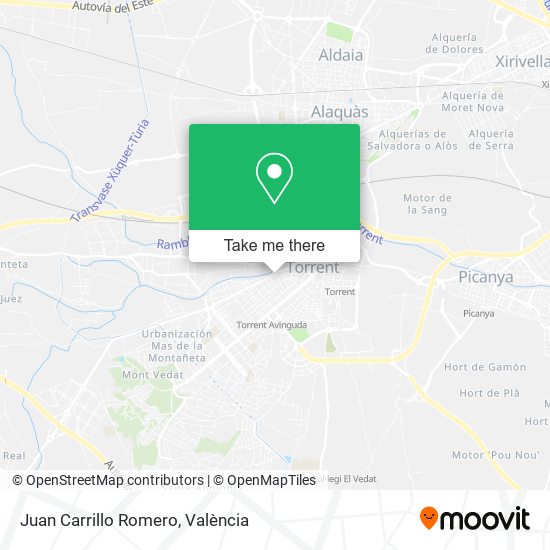 Juan Carrillo Romero map