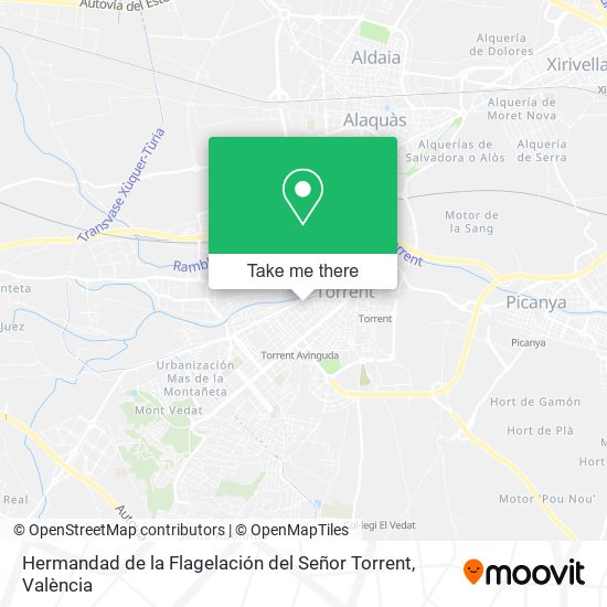 Hermandad de la Flagelación del Señor Torrent map