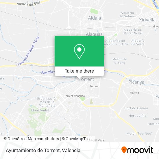 Ayuntamiento de Torrent map