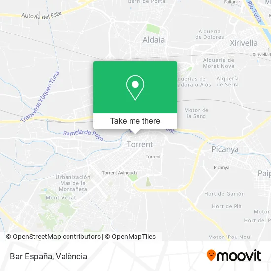 Bar España map