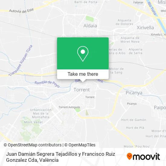 Juan Damián Segrera Tejadillos y Francisco Ruiz Gonzalez Cda map