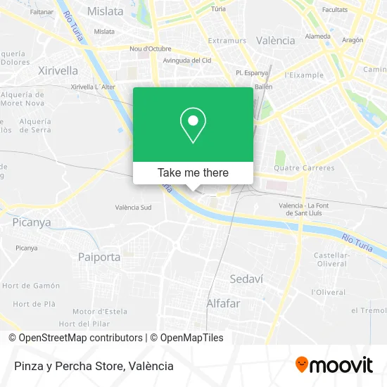 Pinza y Percha Store map