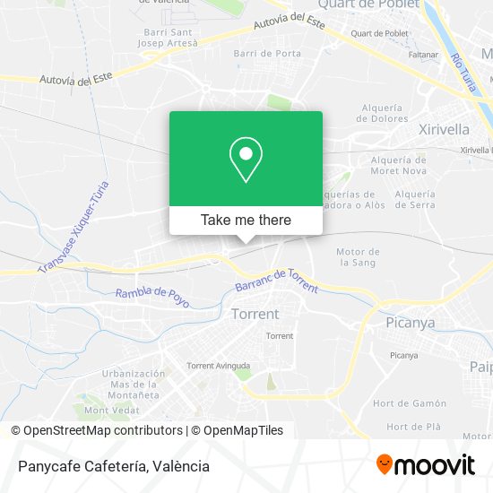 Panycafe Cafetería map