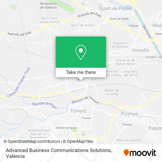 Advanced Business Communications Solutions map