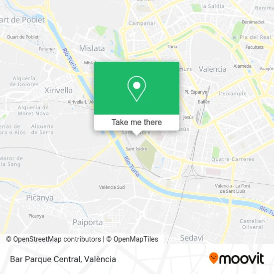 Bar Parque Central map