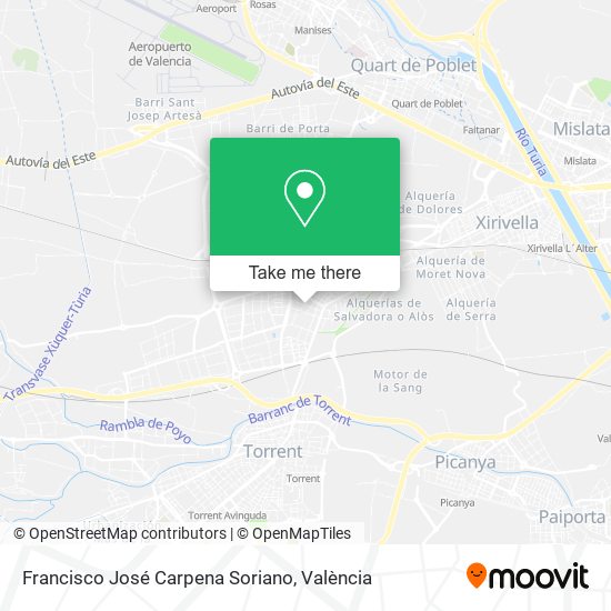 Francisco José Carpena Soriano map