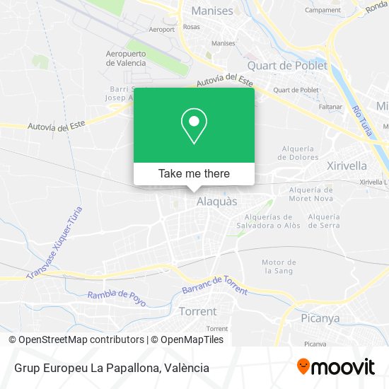 Grup Europeu La Papallona map