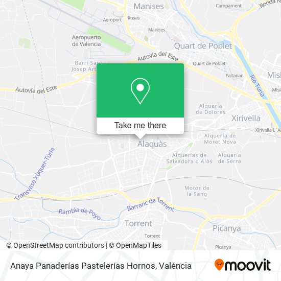 Anaya Panaderías Pastelerías Hornos map