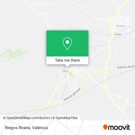 Riegos Roana map