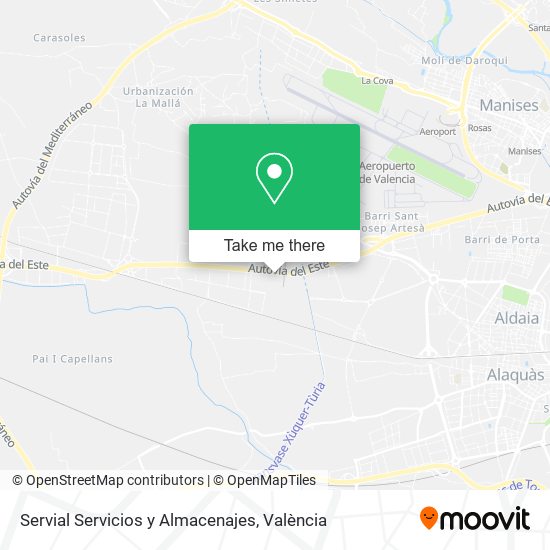 Servial Servicios y Almacenajes map