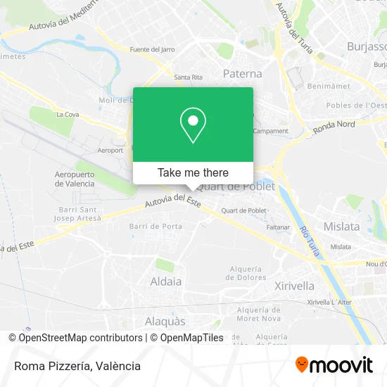 Roma Pizzería map