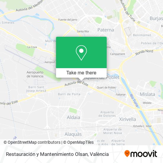 Restauración y Mantenimiento Olsan map