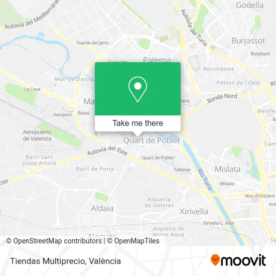 Tiendas Multiprecio map