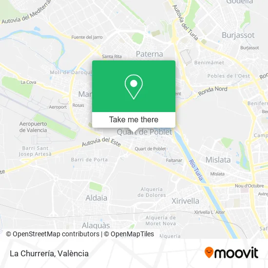 La Churrería map