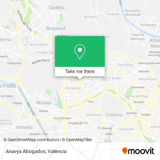 mapa Anavya Abogados