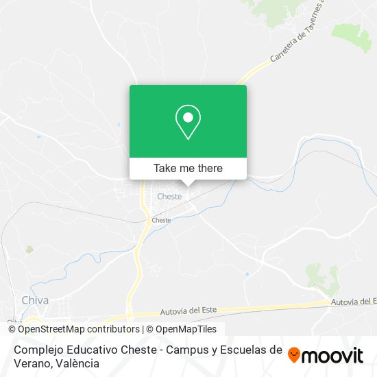 Complejo Educativo Cheste - Campus y Escuelas de Verano map