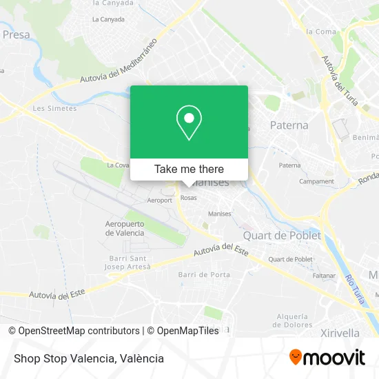 Shop Stop Valencia map