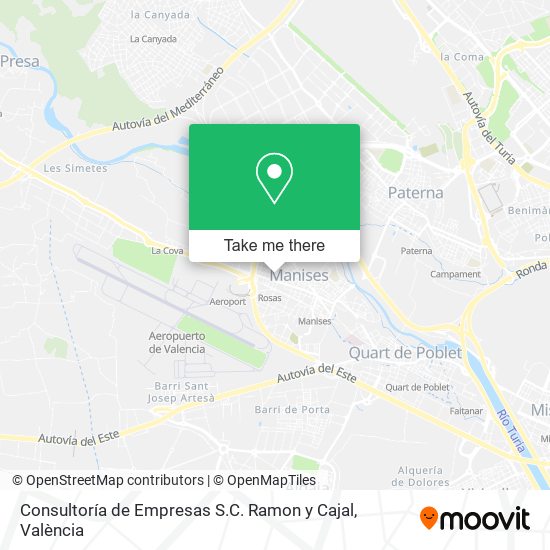 Consultoría de Empresas S.C. Ramon y Cajal map