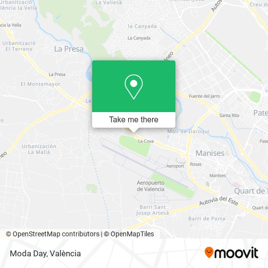 Moda Day map