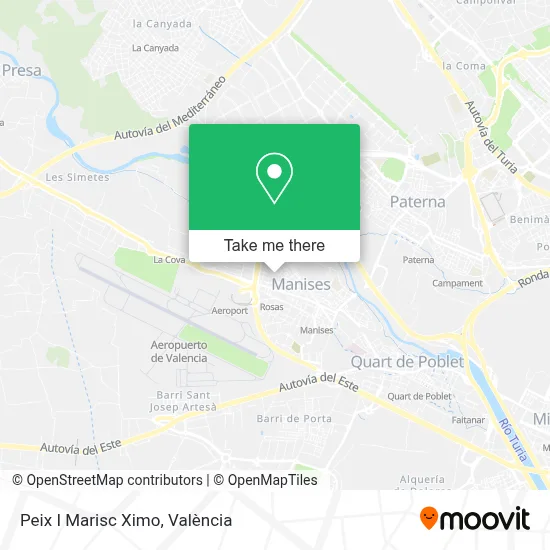 Peix I Marisc Ximo map
