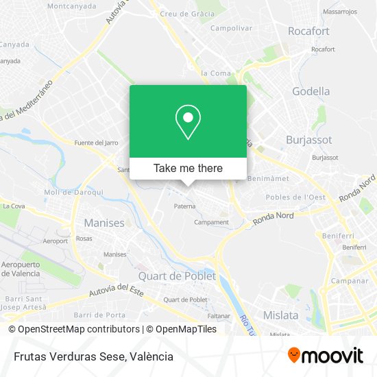 Frutas Verduras Sese map
