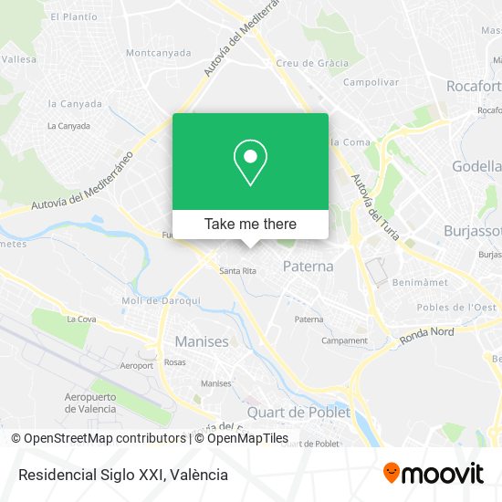 Residencial Siglo XXI map