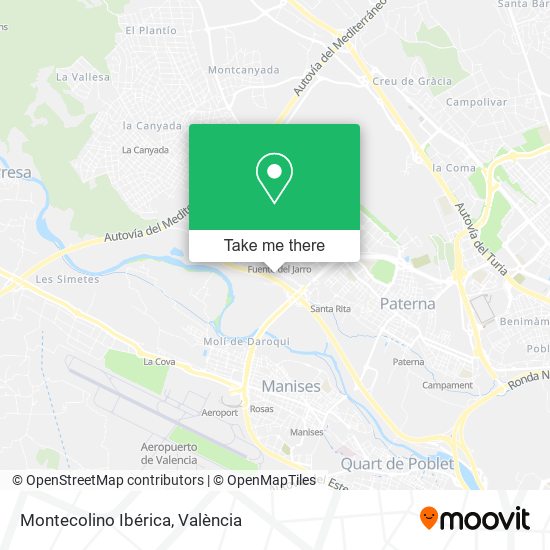 Montecolino Ibérica map